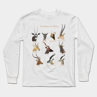 Antelopes in Africa Long Sleeve T-Shirt